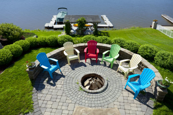 firepit landscaping in MN
